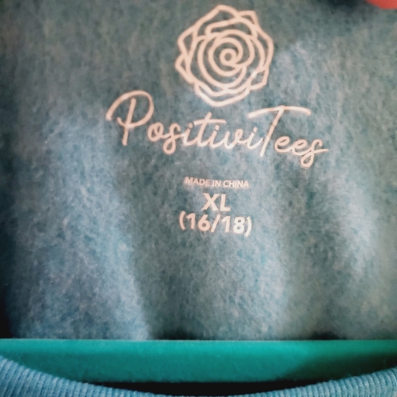 Positive Tees NWOT "Dream Big" with Rainbow Sweatshirt - Blue 252 - Picture 4 of 5